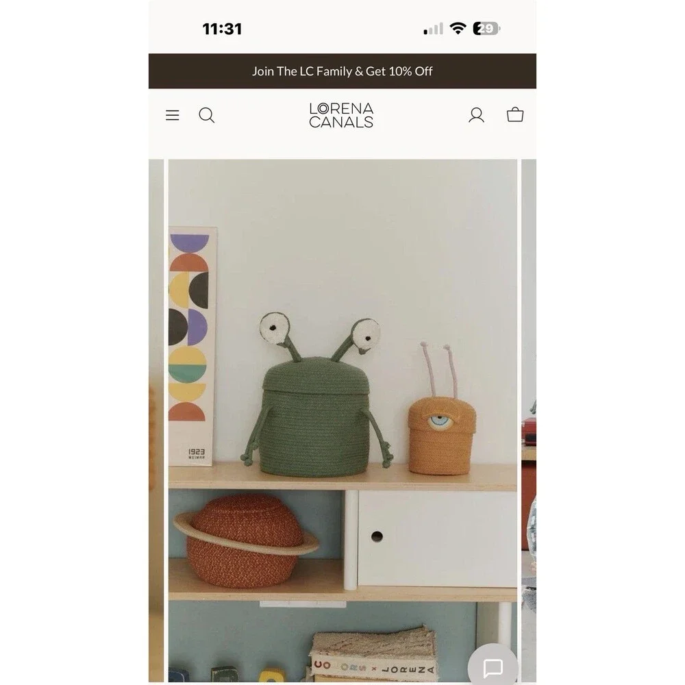 Lorena Canals Storage Basket Alien Ploot New